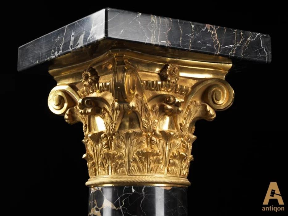 A pair of marble columns. Imperial Russia