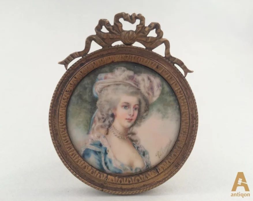 Portrait miniature "Marie Antoinette" 