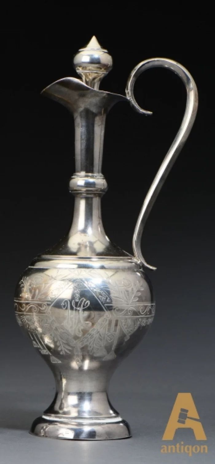 Silver set for vodka. Russia