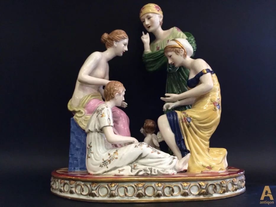 Porcelain group. Meissen