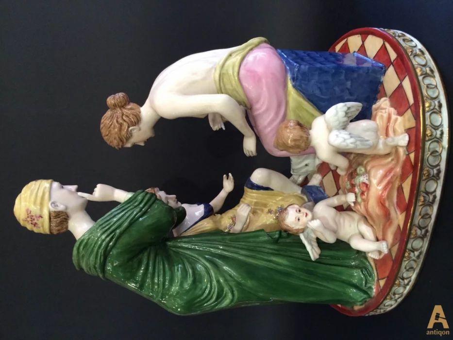 Porcelain group. Meissen