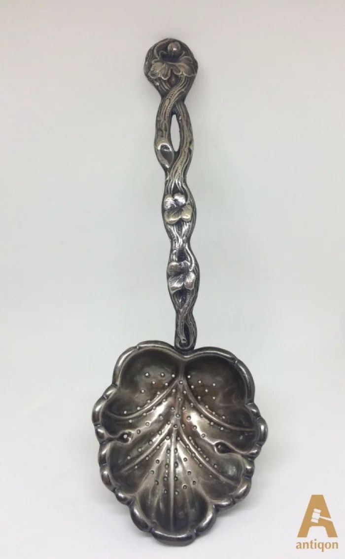 Silver slotted spoon. Warchawa