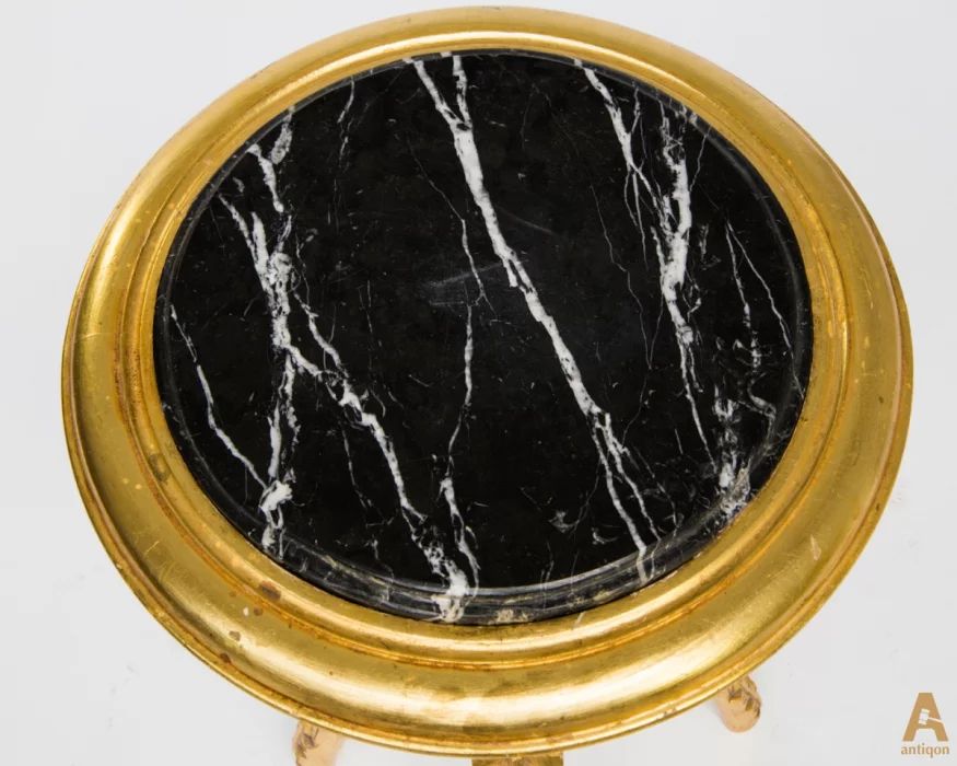 Coffee table with marble top