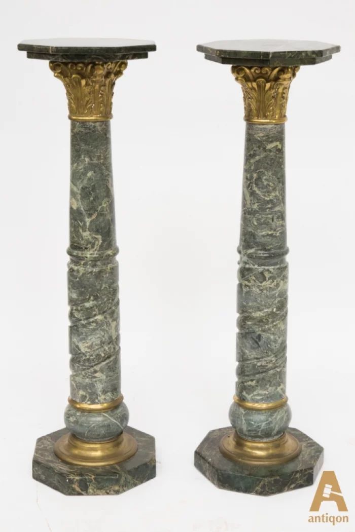 A pair of marble columns