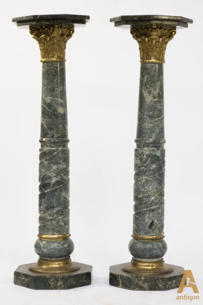 A pair of marble columns
