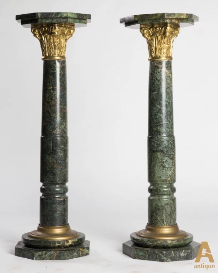 A pair of marble columns