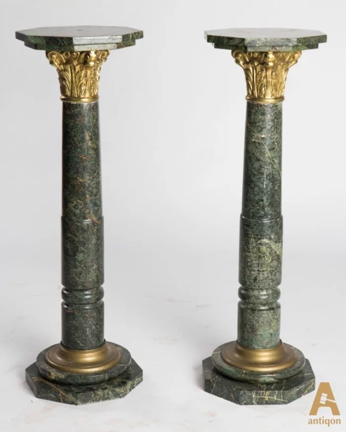 A pair of marble columns