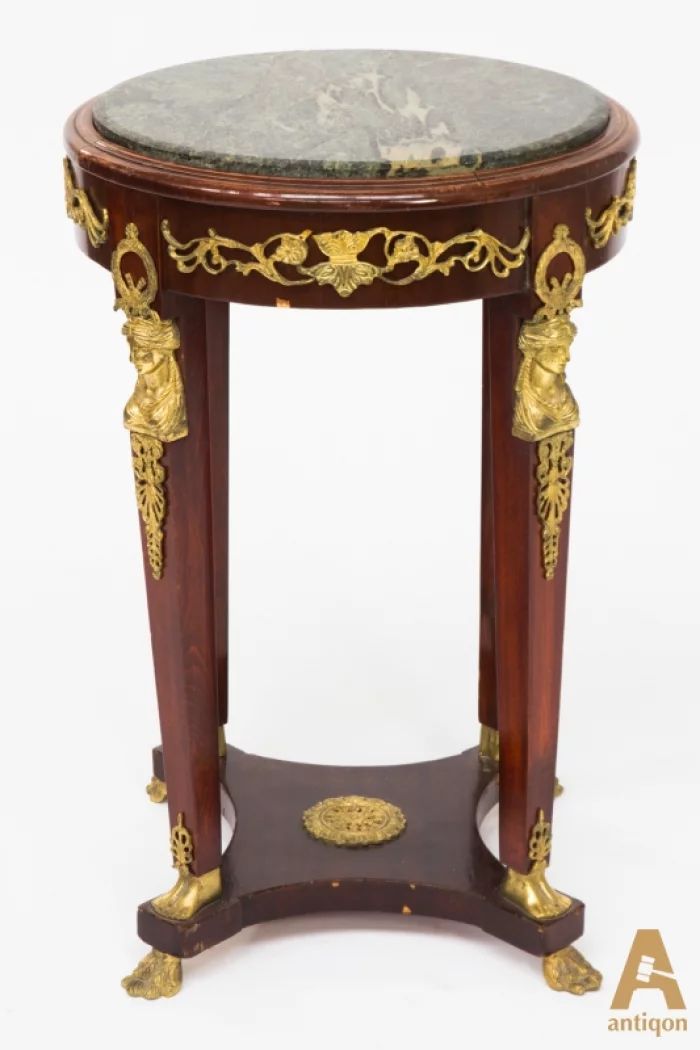 Coffee table with marble top