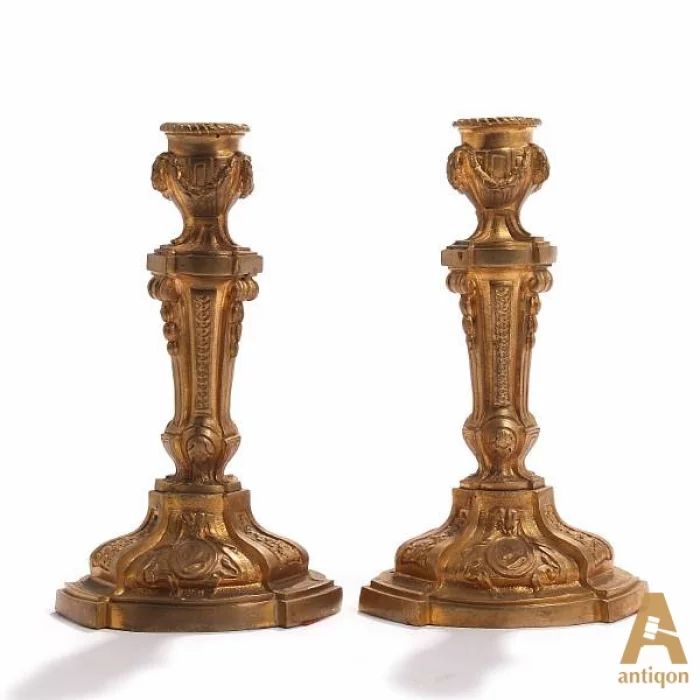 A pair of candlesticks, Napoleon III