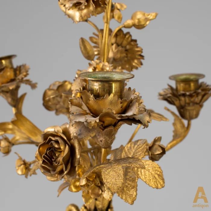 Пара подсвечников "Цветы"