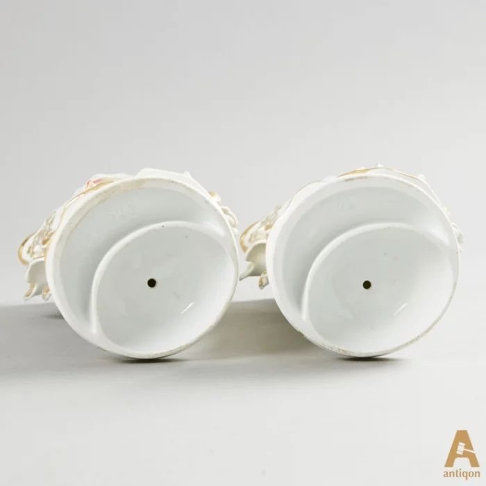 A pair of porcelain vases