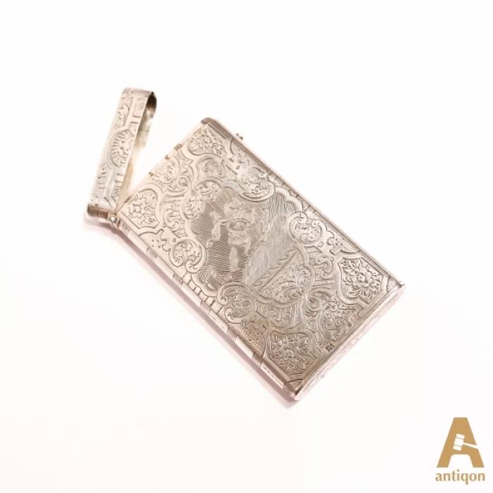 Silver cigarette case. Royal Russia.