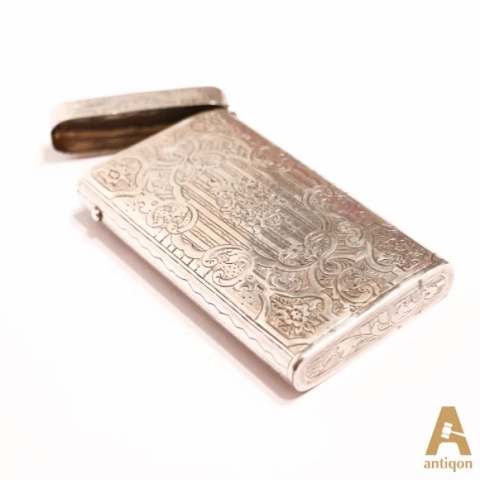 Silver cigarette case. Royal Russia.