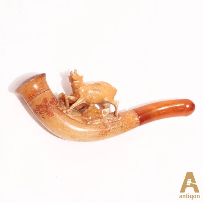 The mouthpiece in a leather case