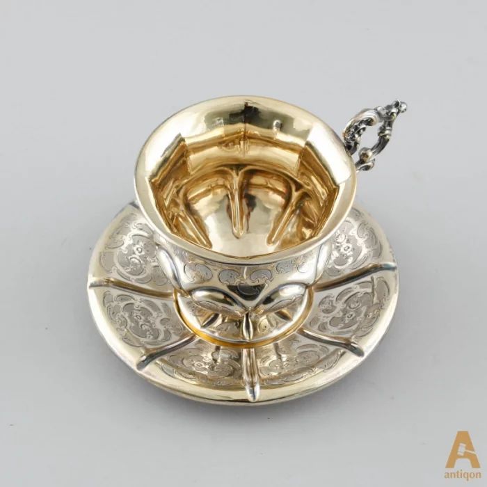 Silver coffee cup