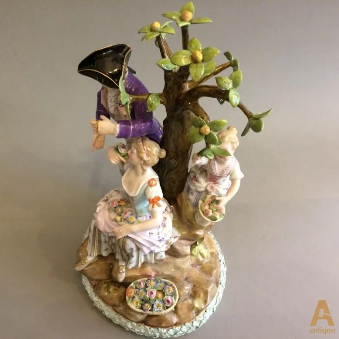 Porcelain group. Meissen