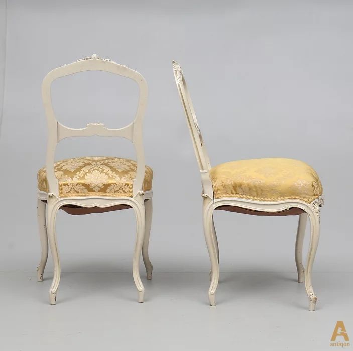 A pair of chairs Rococo style