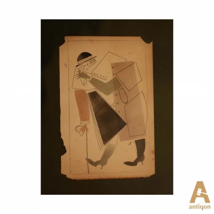 A drawing from the series "Woman"
