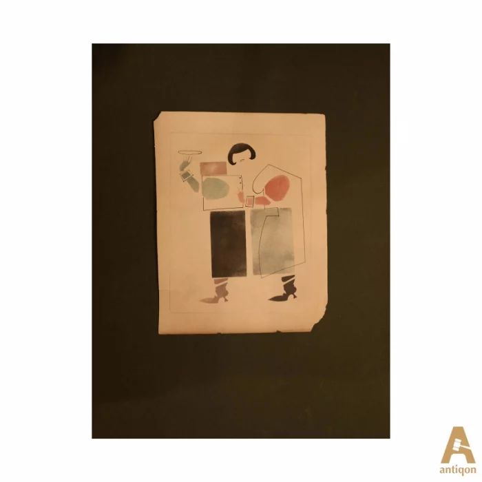 A drawing from the series "Woman"