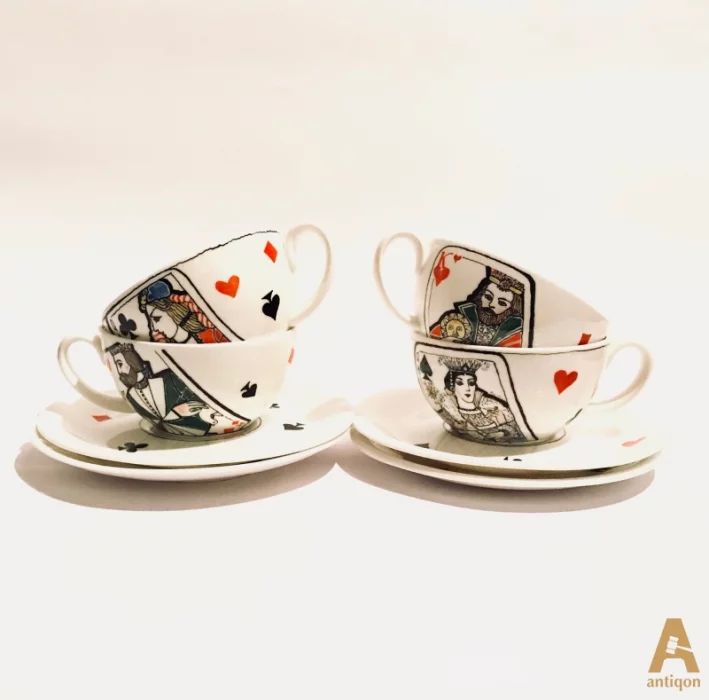 Set of cups "Playing Cards" 