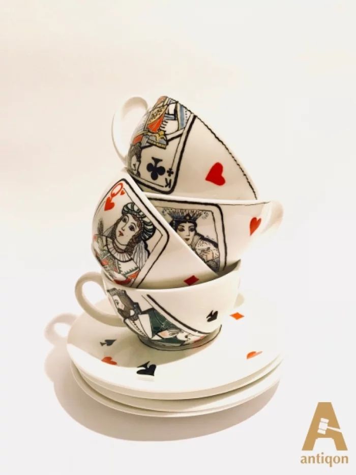 Set of cups "Playing Cards" 
