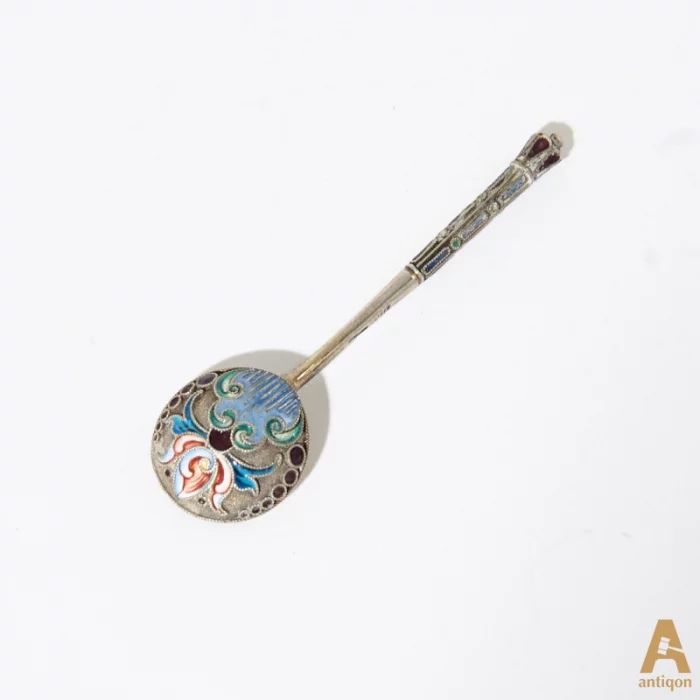 Russian salt shaker with a spoon
