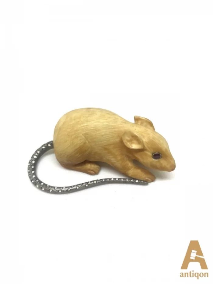 Figurine "Mouse" in the style of Carl Faberge