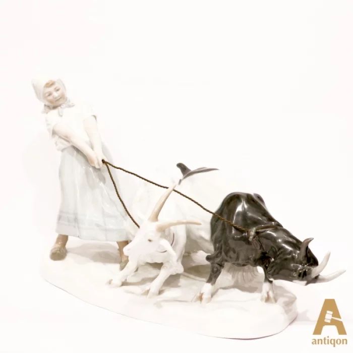 Девочка с козликами. Meissen