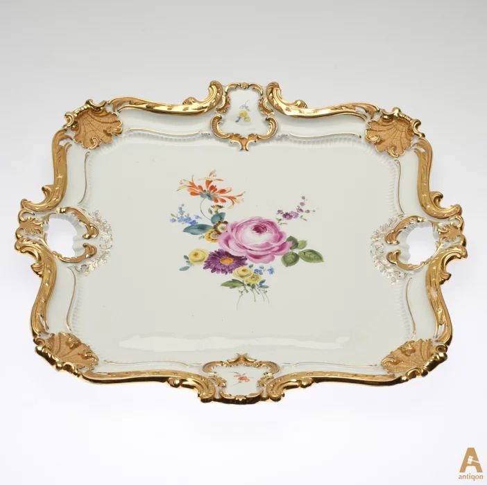 Фарфоровый поднос. Meissen