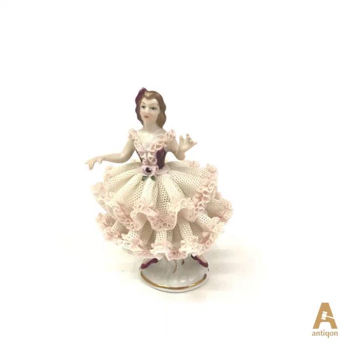 Ballerina in a lace dress