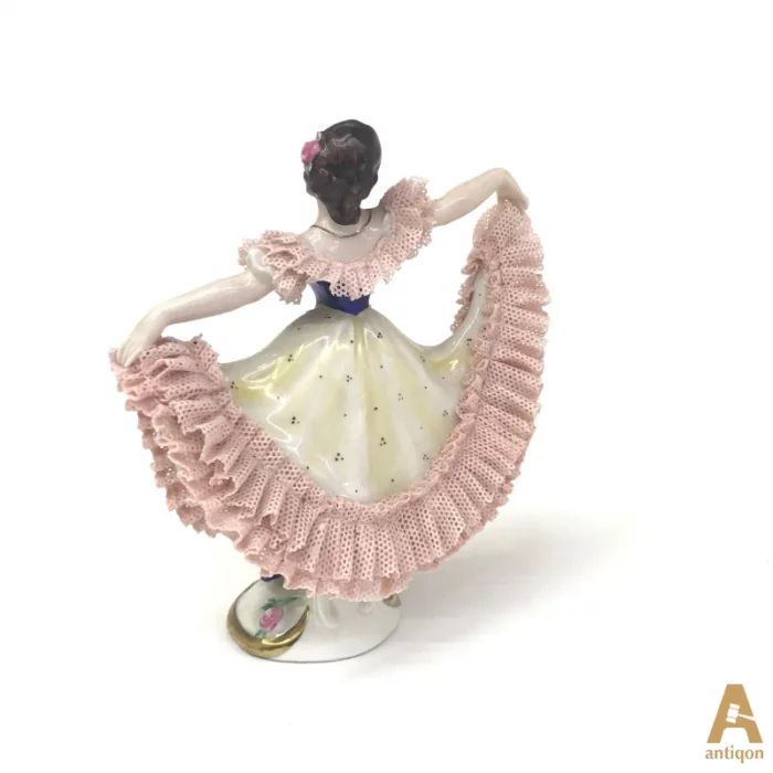 Ballerina in a lace dress