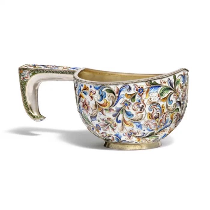 Silver cup (kovsh)