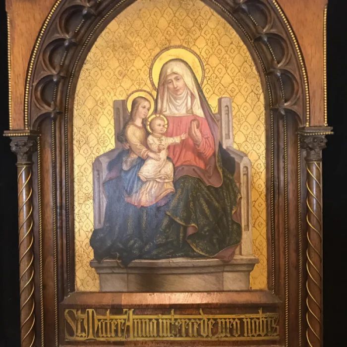 Ikona "Svētā Anna un Madonna ar bērnu"