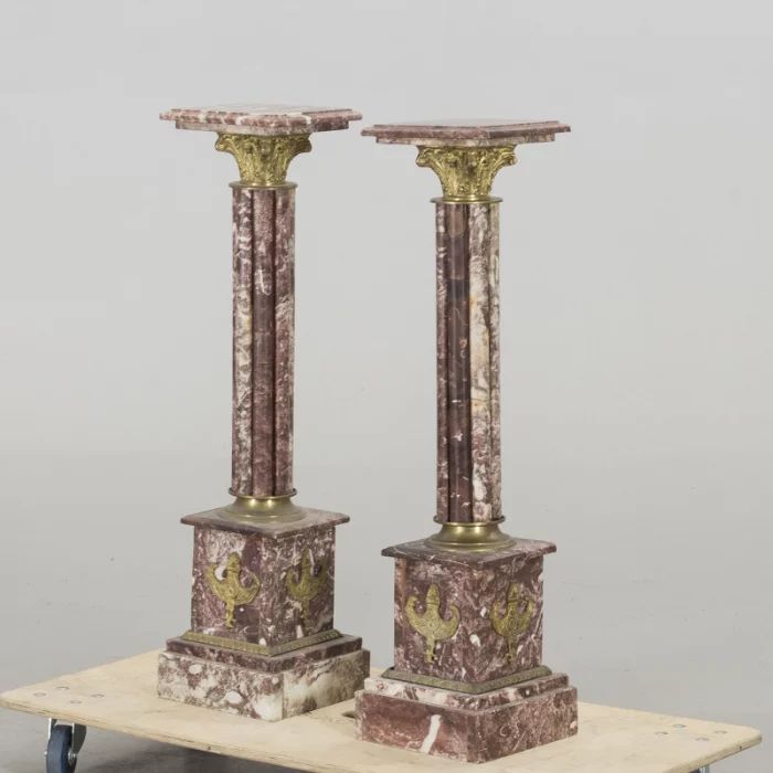 Pair of marble columns