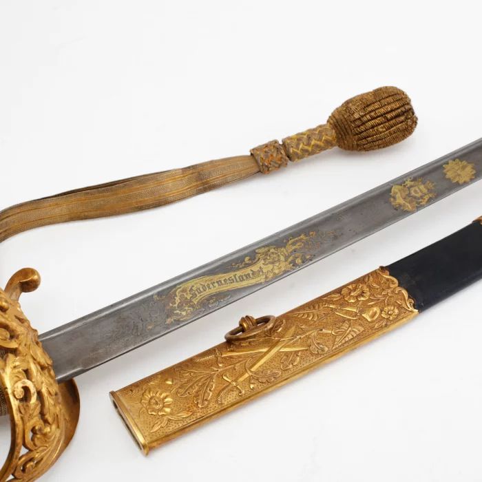 Sabre dofficier dans un fourreau. 1871 