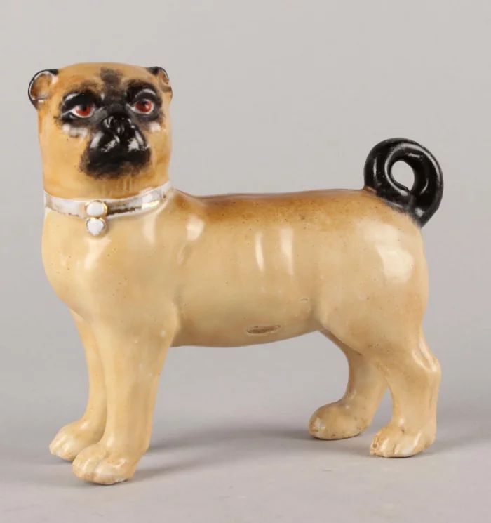 Porcelain figurine "Pug"