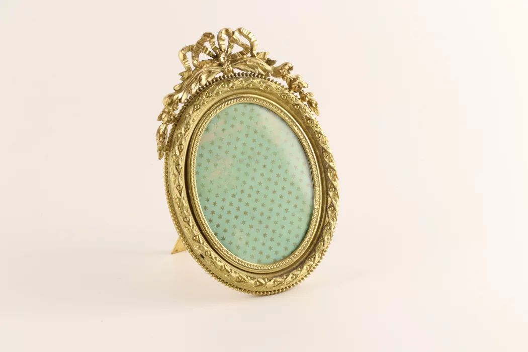Bronze, gilded photo frame 