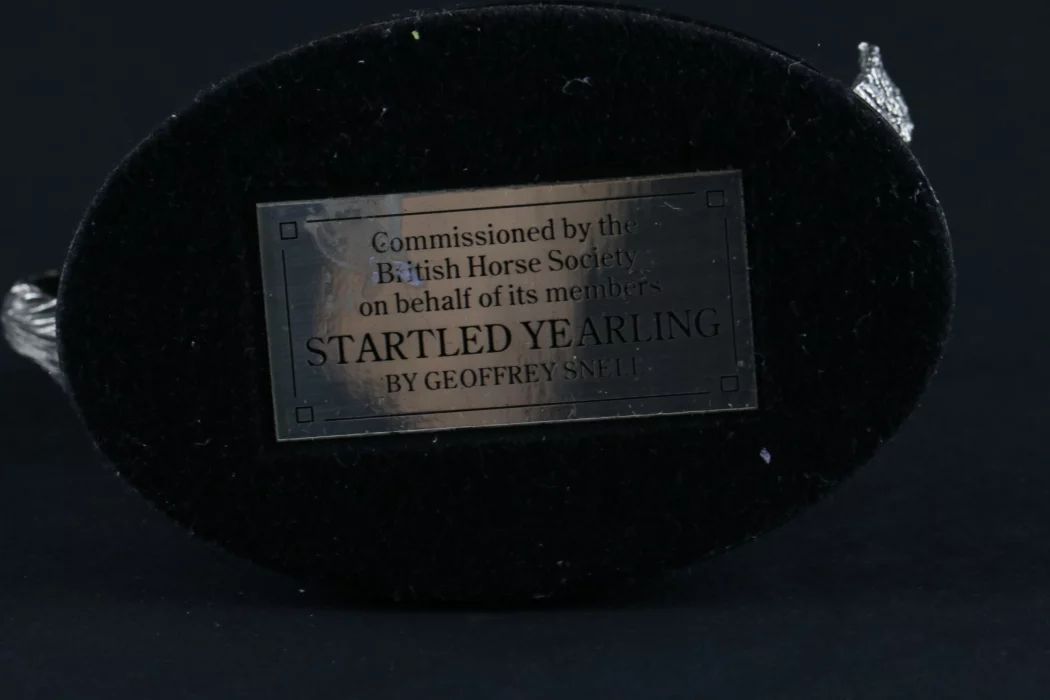 Silver Sculpture "Startled yearling"