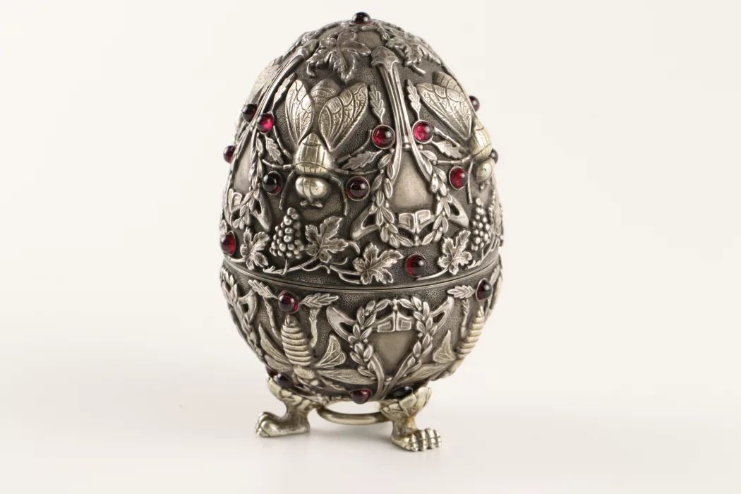 Silver Easter Egg