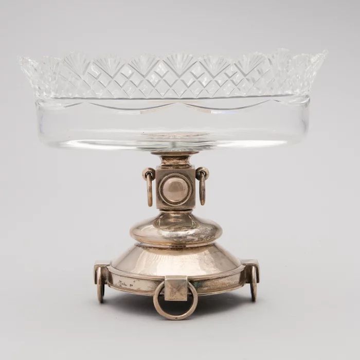 Crystal biscuit vase,  Grachev Brothers 1896.