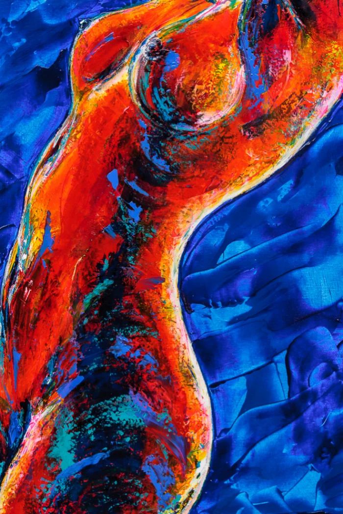 The painting "Nude Model" Antoni Adamski