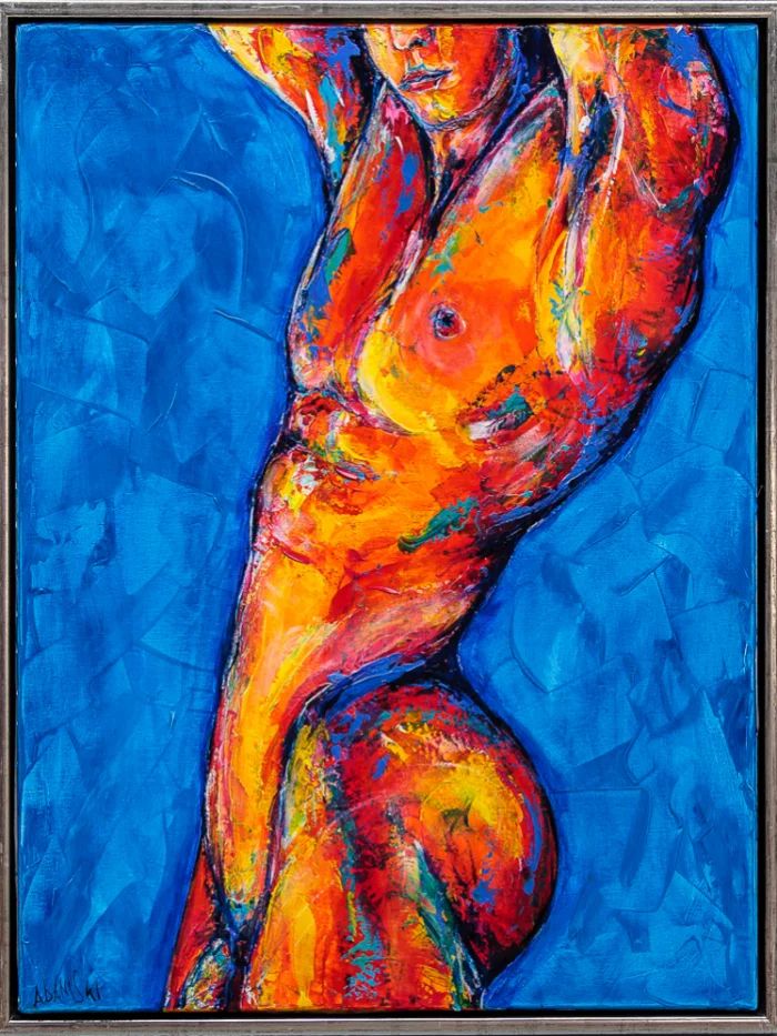 The painting Nude Model Antoni Adamski