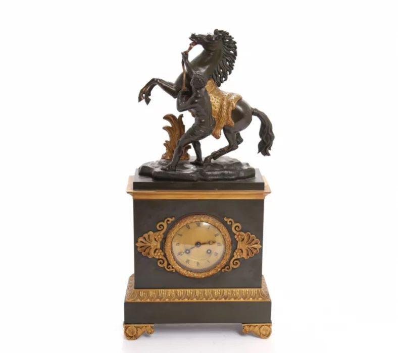 Mantel Clock Marly Horses