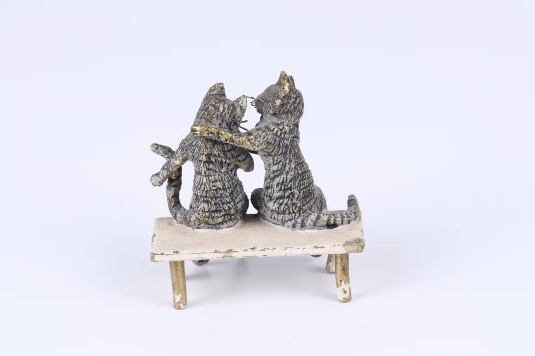 Cats in love. Vienna bronze