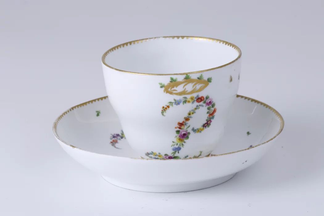 Meissen. A memorial coffee pair 