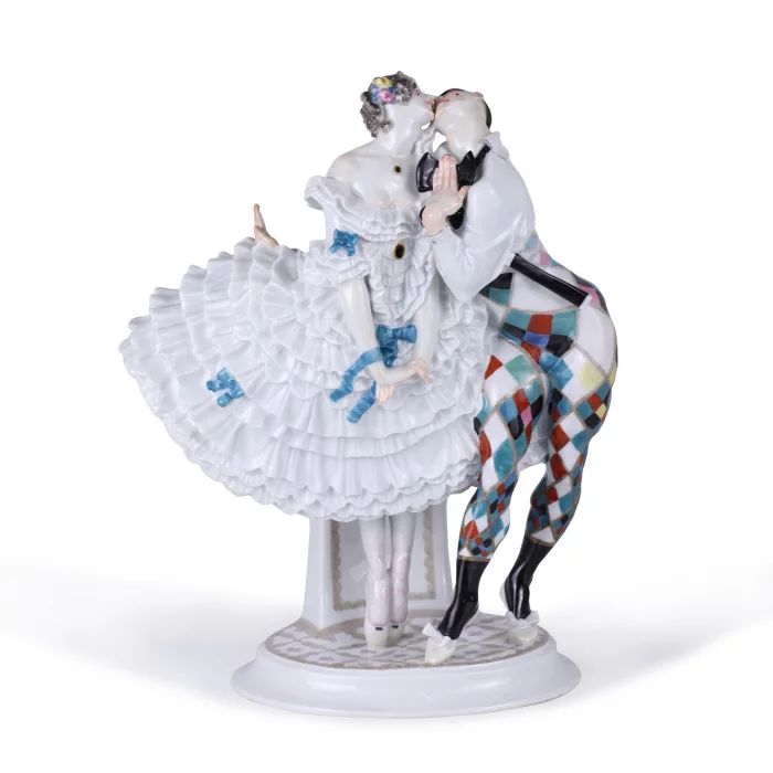 "Arlequin et Colombine"   Meissen