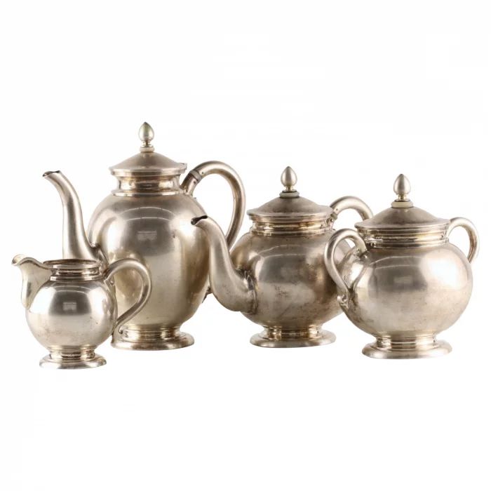 Silver tea set. Sever Alexander.Saint-Petersburg.Russia