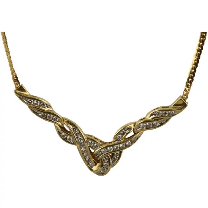 Womens necklace with diamonds