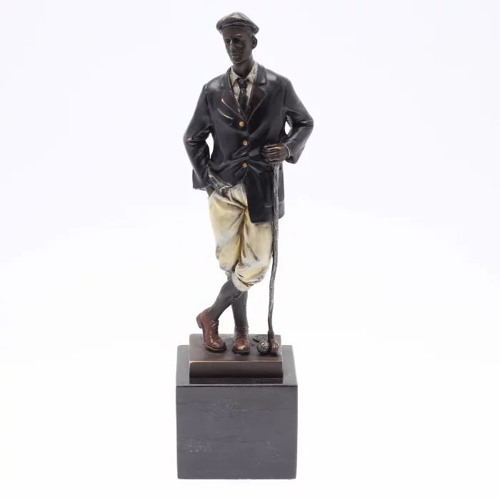 Bronze sculpture Golfer