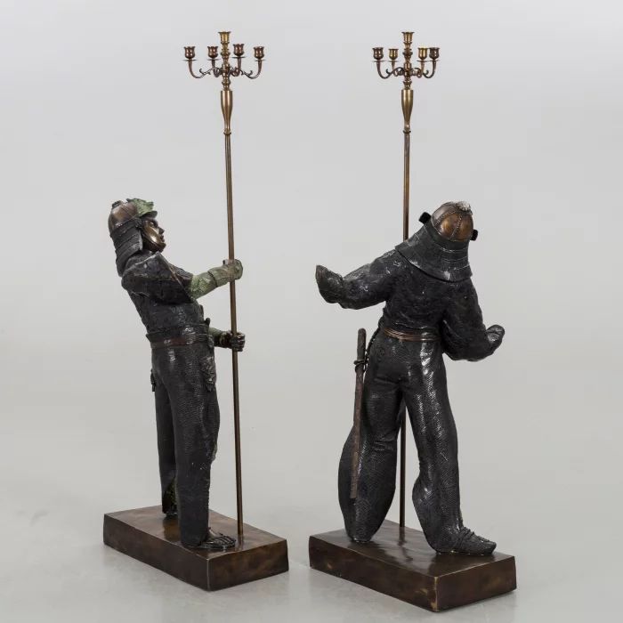 Divas skulptūras - Samuraji